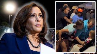 Kamala's "big" rally goes off the rails, Libs start freaking out & screaming