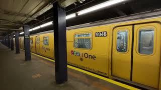 MTA NYC Subway: (IND Queens Blvd Line) ZoHo One Ad Wrapped R160 E train leaving 46th St