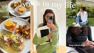 university week in my life | busy school days, library studying & trying to stay balanced