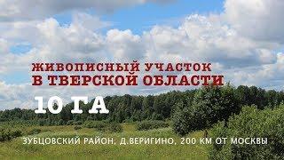 Земельный участок 10 ГА в Тверской области, д. Веригино, Зубцовский район