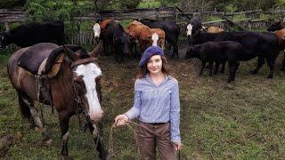 JOVENCITA campesina "SORPRENDE AL MUNDO" dando cátedra del TRABAJO de CAMPO Argentino