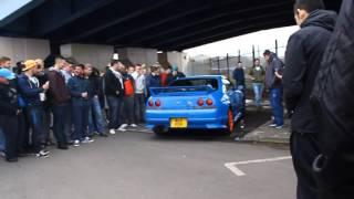 Nissan GTR R33- Brutal Backfire