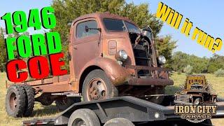 1946 Ford Cab Over COE. Fresh off the Farm. (Flat head V8) Will It Run?? ￼