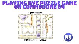 Playing KYE Puzzle Game Synchronization Level on Commodore 64