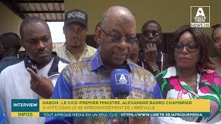 GABON: LE VICE-PREMIER MINISTRE, ALEXANDRE BARRO CHAMBRIER A VOTE A LIBREVILLE