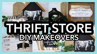 THRIFT STORE MAKEOVERS | FARMHOUSE THRIFTED DIY DECOR