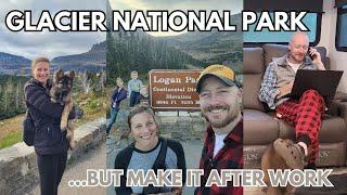 Full-Time RVing at Glacier National Park: Large RV Driving Tips + Balancing Work & Homeschool S2E2