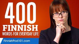 400 Finnish Words for Everyday Life - Basic Vocabulary #20