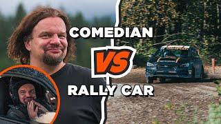 Comedian VS Rally Car  ISMO Learns to RALLY!