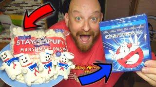 GHOSTBUSTERS with MINI STAY PUFT MARSHMALLOW MEN !! SATURDAY NIGHT SNACK AND A MOVIE