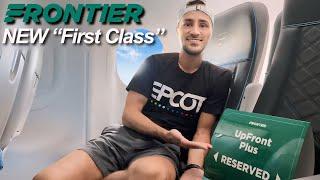 I Tested Frontier Airlines BRAND NEW "First Class" seat, Upfront Plus!