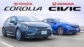 Battle of the Best Selling Cars - 2020 Honda Civic vs Toyota Corolla