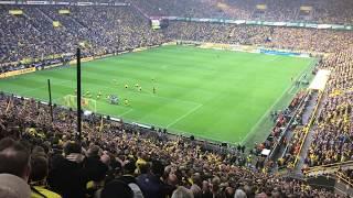 1:0 Freistoßtor von Alcacer | Dortmund 2:0 Wolfsburg - Komplette Eskalation auf der Südtribüne!!!