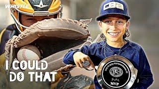 13-Year-Old Baseball PHENOM vs. MLB Catcher Drills! 