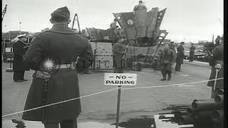 Crew members of German submarine U-234 after being taken as prisoners in Portsmou...HD Stock Footage