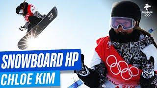  Second snowboard halfpipe gold for Chloe Kim! 