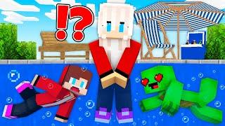 JJ and Mikey Found a SECRET BASE in GIRL WOMAN in Minecraft - Maizen