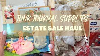 Estate Sale Haul | Junk Journal Supplies | What $35 Got Me!!