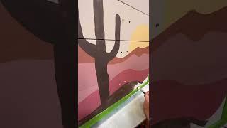 How To Paint a Boho Desert Theme on a Vintage MCM Dresser | Eye Love Hue Paint | Chalk Painted