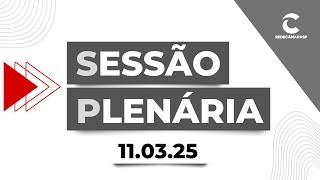 Sessão Plenária da Câmara Municipal de São Paulo | 11/03/2025