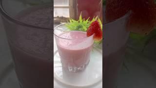 Easy Tasty Strawberry #milk #shake#shortvideo #viral