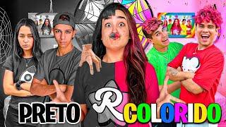 PRETO VS COLORIDO | 24 HORAS VIVENDO NA SUA COR *Deu confusão