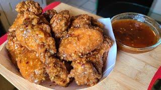 New Orleans style Sweet & Spicy Fried chicken wings