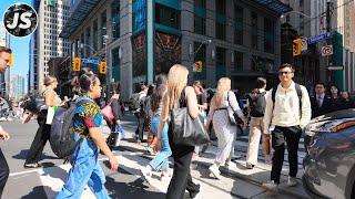 Downtown Toronto Bay Street Walk to the Lake to Meet....? (Aug 2024)