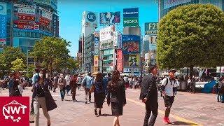 Walking in Tokyo Shibuya on a sunny day - 4K