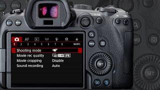 A complete walkthrough of the Canon EOS R6 menu system