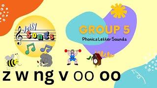 Jolly Phonics Group  5 Sound Reading Practice  Letter Sound Songs