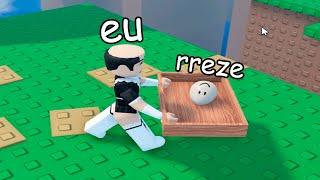 tentando jogar roblox sem deixar meu amigo ovo cair (ft. rreze)