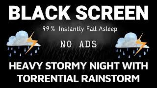 Heavy Rain And Thunderstorm - Sleep Hypnosis To Beat Insomnia Symptoms ｜ Try Listening For 3 Minutes