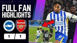 BIG DROP POINTS! Arsenal ROBBED? Brighton 1-1 Arsenal Highlights