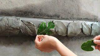 Leaf ideas / Decoration of cement moldings