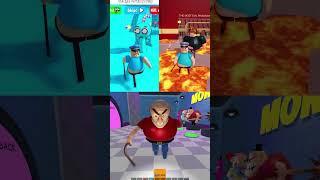 Jumpscare Aqua Splanki’s Barry’s Run Vs Lava Bacon Barry’s Run Obby #roblox #obby