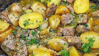 Delicious Steak And Potatoes | Crockpot Steak & Potatoes | Easy High Protein Meal  #cooking