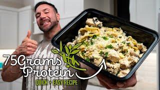 I can't stop eating this Protein Chicken Alfredo (recipe)