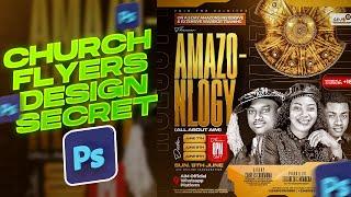 Secret Of Creating Elegant Church Flyers In Photoshop | Photoshop Tutorials