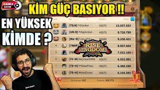 GÜÇÜN ZİRVESİ  KİMLER EN YÜKSEK BASIYOR !!   SOHBET/MUHABBET - Rise of Kingdoms