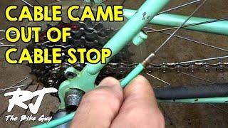 How To Fix Shift Cable Slipped Out Of Cable Stop