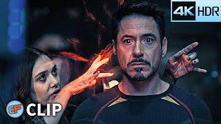Tony Stark's Vision - Death of The Avengers Scene | Avengers Age of Ultron (2015) 4K HDR Movie Clip