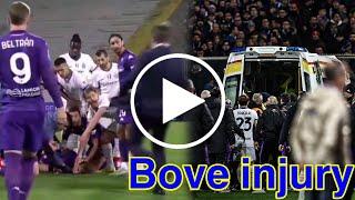 Edoardo Bove injury video | Edoardo Bove collapsed on ground | Fiorentina vs Inter Milan | bove