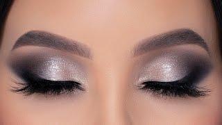 Classic Silver Sparkly Smokey Eyes Tutorial