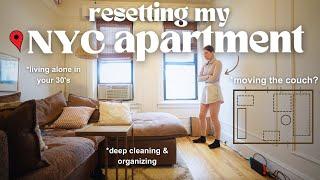 Cleaning, organizing & rearranging my NYC apartment (after my birthday weekend)