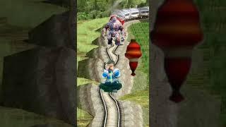 Shaktiman save baby girl trying stops the train | Train vs Shaktiman vfx video