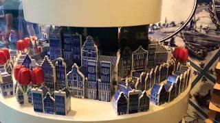 DELFT BLUE Souvenir Shop in Amsterdam Netherlands Vacation Video Tulips House’s Miffy Animals + More