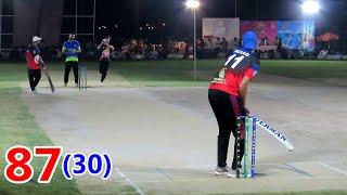 CHOTA VICKY VS CHOTA FANA || BEST CHASED IN TAPE BALL  CRICKET || 87 RUNS NEED 30 BALLS  ||