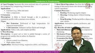 Lec 01 Introduction to Manufacturing science.