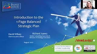 Introduction to the 1-Page Balanced Strategic Plan